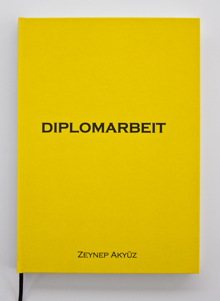 Diplomarbeit als Hardcover-Bindung von Zeynep Zeynep Akyüz.