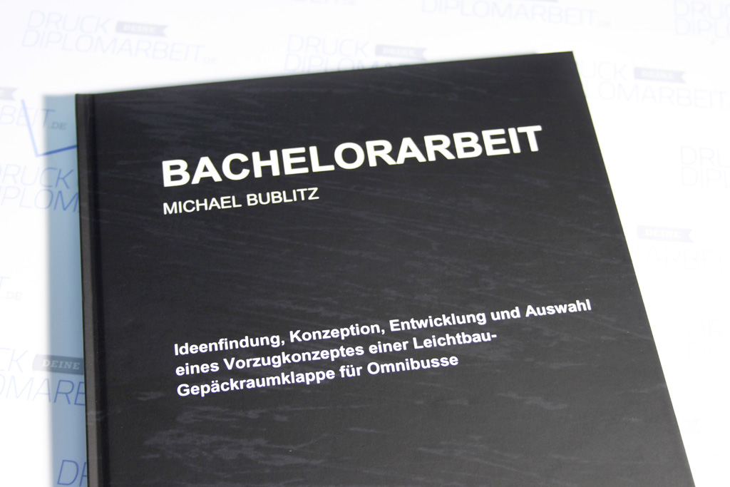 Bachelorarbeit von Michael Bublitz als Hardcover-Bindung.