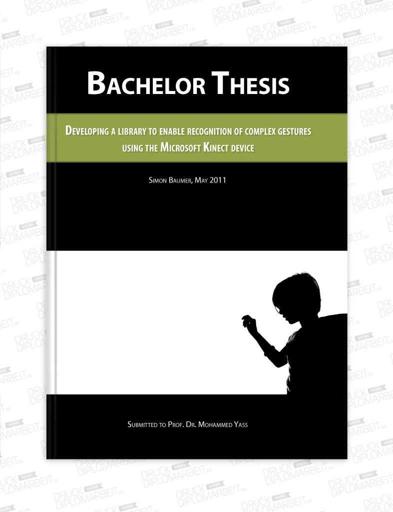 Bachelorarbeit als Hardcover-Bindung von Simon Baumer.